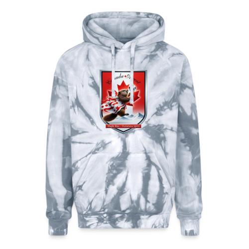 Canada Beaver Ascent T-Shirt, Canadian Pride Gift - Adult Tie Dye Hoodie
