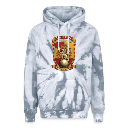 Spain Lion Fury T-Shirt, Spanish Crest Gift - Adult Tie Dye Hoodie