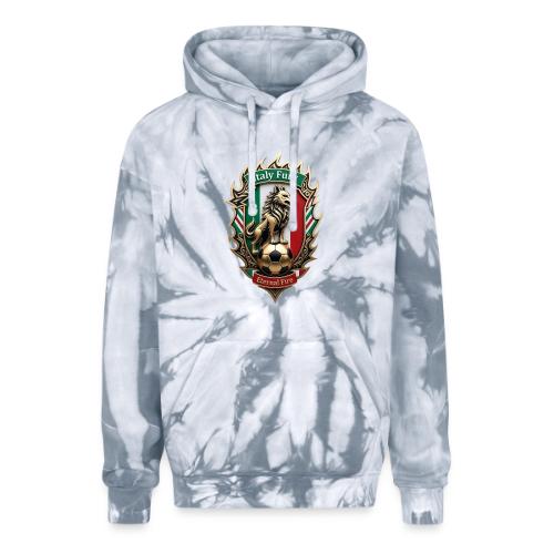 Italy Wolf Fury T-Shirt, Italian Flag Pride Gift - Adult Tie Dye Hoodie