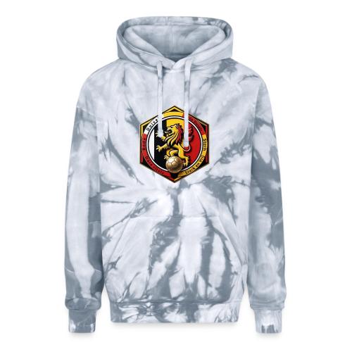 Belgium Lion Valor T-Shirt, Belgian Pride Gift - Adult Tie Dye Hoodie