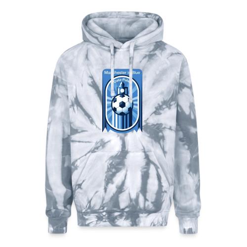 Manchester is Blue Soccer City T Shirt, Apparel - Adult Tie Dye Hoodie