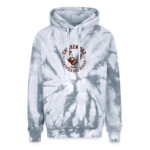 Chicken Dad – Certified Egg Dealer - Adult Tie Dye Hoodie