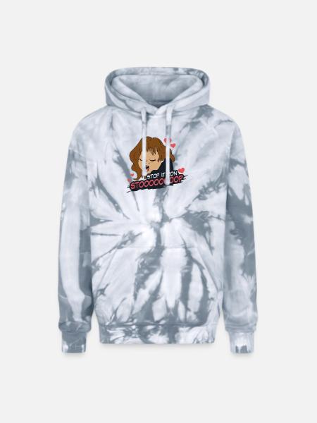 Stop It Ron - Adult Tie Dye Hoodie - spider silver