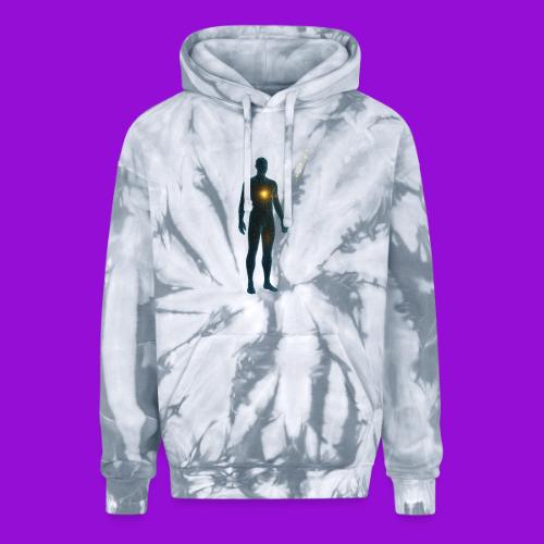 Glowing Chest Personl - Adult Tie Dye Hoodie