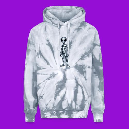 Silver Alien - Adult Tie Dye Hoodie