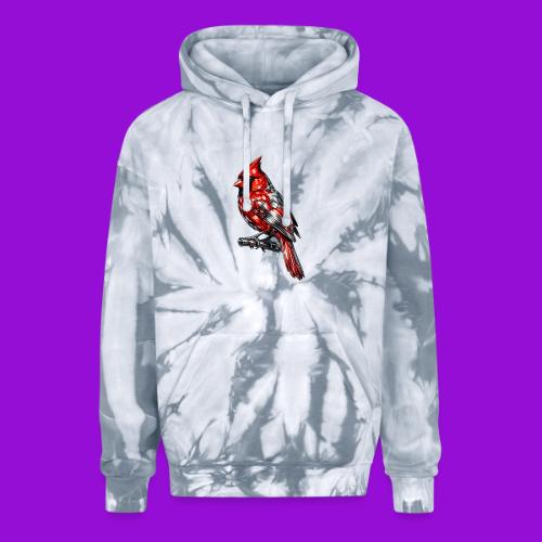 Silver Cardinal - Adult Tie Dye Hoodie