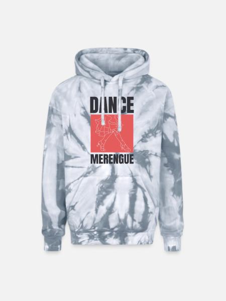 Dance Merengue, Latin music. - Adult Tie Dye Hoodie - spider silver