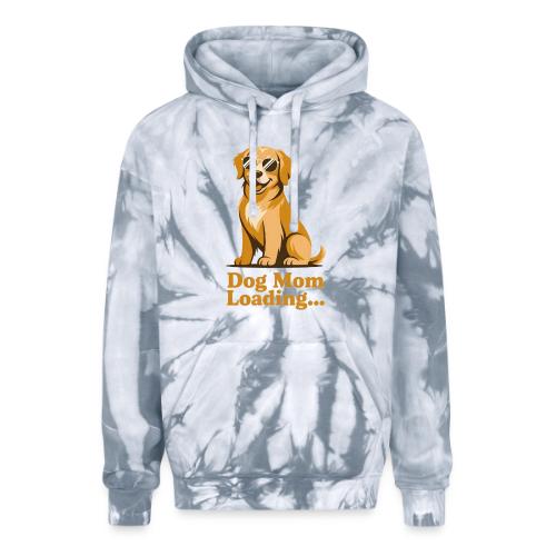 Dog Mom Loading Golden Retriever Sunglasses - Adult Tie Dye Hoodie