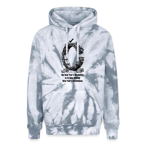 The Resolution Loop - Sarcastic New Year's T-Shirt - Adult Tie Dye Hoodie