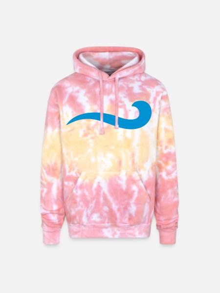 water - Adult Tie Dye Hoodie - funnel cake