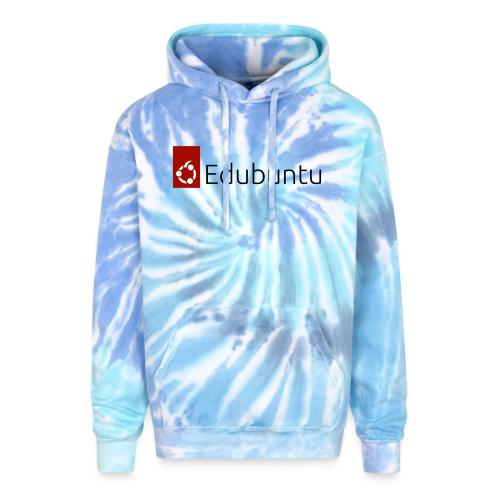 Edubuntu Logo 2023 - Black - Adult Tie Dye Hoodie