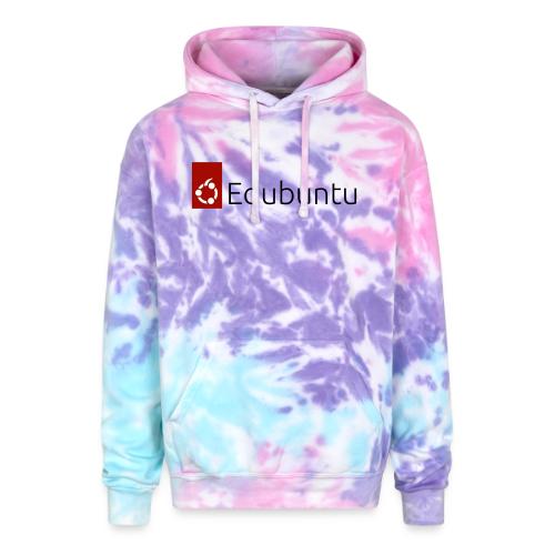 Edubuntu Logo 2023 - Black - Adult Tie Dye Hoodie