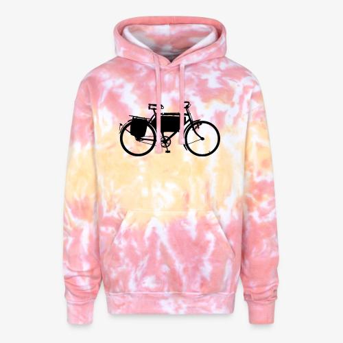 swiss_army_bike_bw - Adult Tie Dye Hoodie