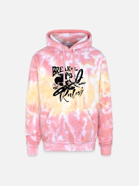 BMX Air Silhouette - Adult Tie Dye Hoodie - funnel cake