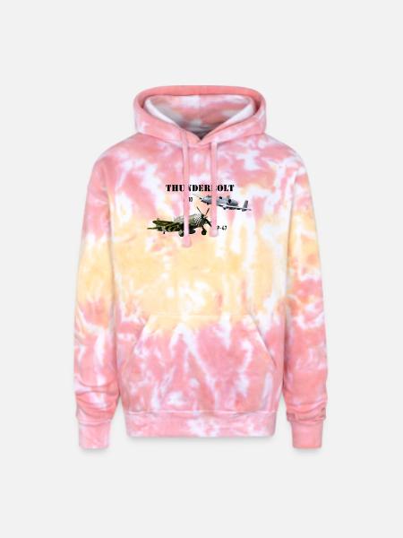 Thunderbolts - Adult Tie Dye Hoodie - funnel cake