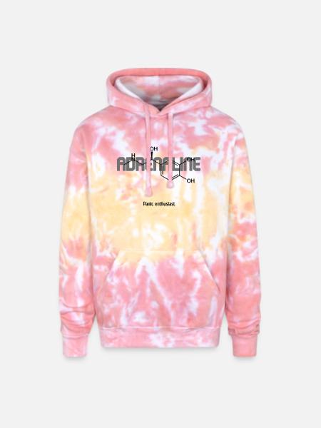 Adrenaline Chemistry Pulse - Adult Tie Dye Hoodie - funnel cake