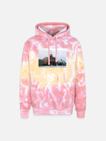 Sherwin and Arthur - Adult Tie Dye Hoodie - funnel cake