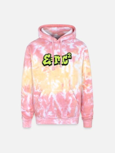 Science Formula Graffiti - Adult Tie Dye Hoodie - funnel cake