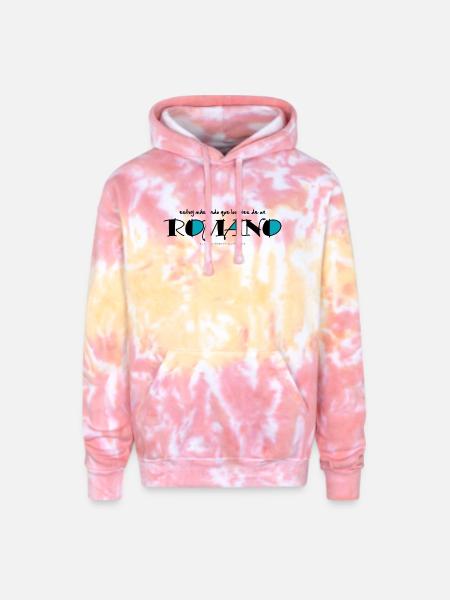 Los pies de un romano - Adult Tie Dye Hoodie - funnel cake