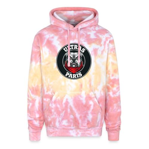 Ultras Paris Bulldog Football Fan Graphic - Adult Tie Dye Hoodie