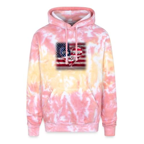 1776-2026 | 250 Years USA - Adult Tie Dye Hoodie