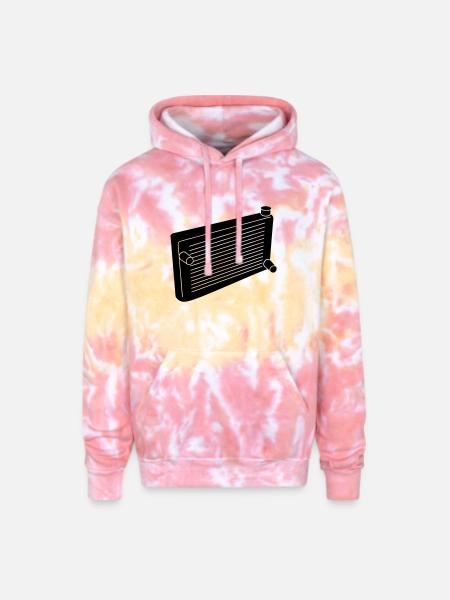 Engine radiator - Adult Tie Dye Hoodie - funnel cake