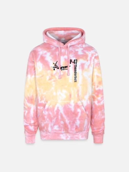 P-47 - Adult Tie Dye Hoodie - funnel cake