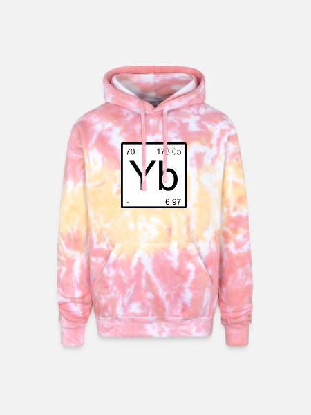 Ytterbium Element Minimal - Adult Tie Dye Hoodie - funnel cake