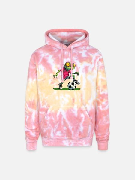 Chameleons Soccer - Adult Tie Dye Hoodie - funnel cake