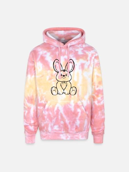 Justbunny - Adult Tie Dye Hoodie - funnel cake