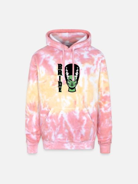 Electric Bride Monster - Adult Tie Dye Hoodie - funnel cake