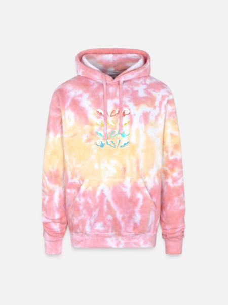 Seashell Clam Shells Collector - Adult Tie Dye Hoodie - funnel cake