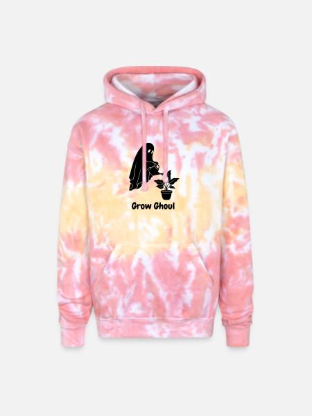 Grow Ghoul - Adult Tie Dye Hoodie - funnel cake