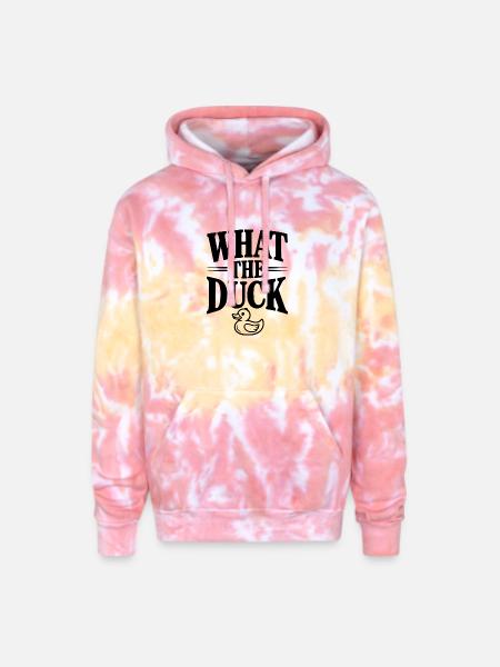 What The Duck - Adult Tie Dye Hoodie - funnel cake