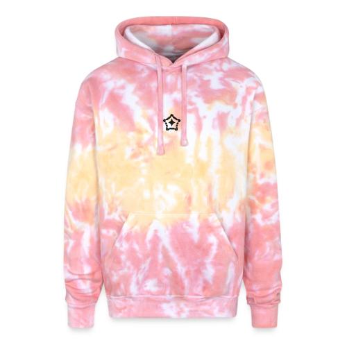Embroidered Logo (Black) - Adult Tie Dye Hoodie