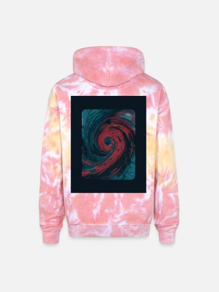 Spiral of Dreams - Adult Tie Dye Hoodie - funnel cake