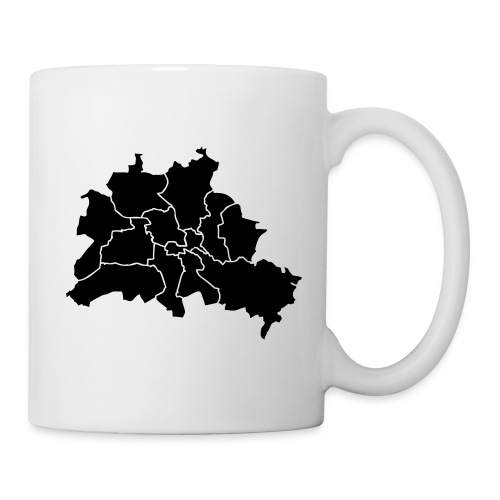 Berlin map, districts - Coffee/Tea Mug