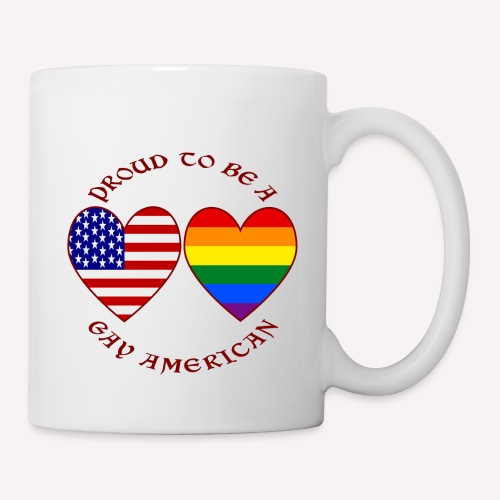 Proud To Be a Gay American Red Letters - Coffee/Tea Mug