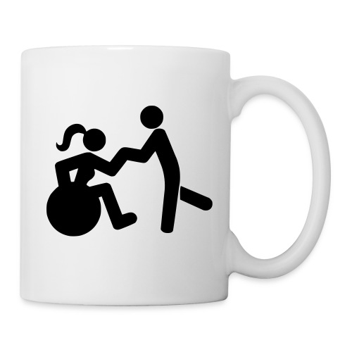 Dancing lady wheelchair user with man - Coffee/Tea Mug