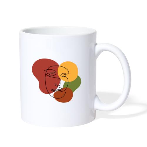 abstract minimalist face - Coffee/Tea Mug