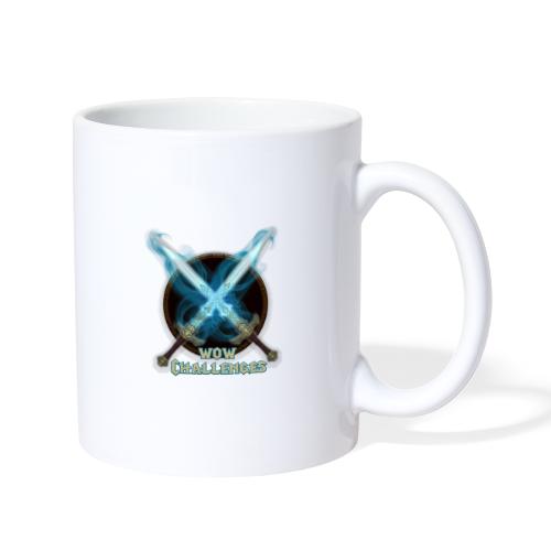 WoW Challenges Blue Fire Swords Logo - Coffee/Tea Mug