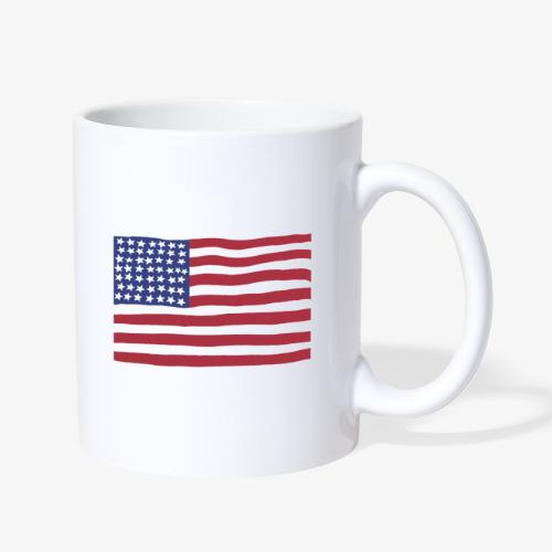 USA wavy flag - Coffee/Tea Mug