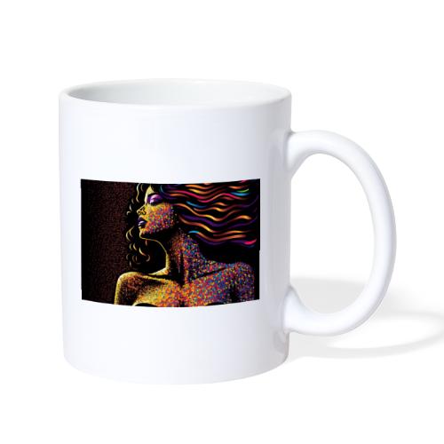 Dazzling Night - Colorful Abstract Portrait - Coffee/Tea Mug