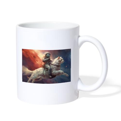 Astronaut Rides Space Cat - Coffee/Tea Mug