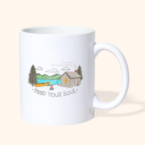 Feed Your Soul - Wilderness Cabin distressed - Coffee/Tea Mug