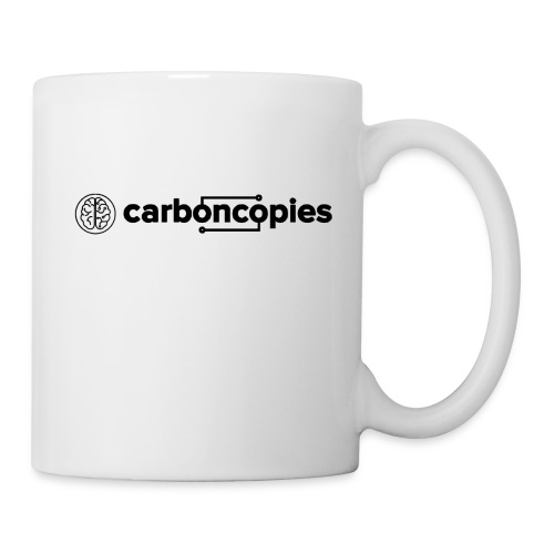 Carboncopies Graphic + Text Logo (black printing) - Coffee/Tea Mug
