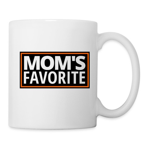 MOM'S FAVORITE (Black & Orange Logo) - Coffee/Tea Mug