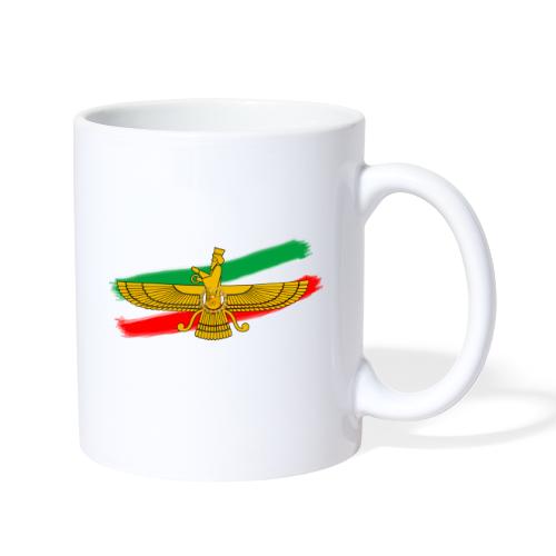 Iran Flag Faravahar Lion Sun - Coffee/Tea Mug