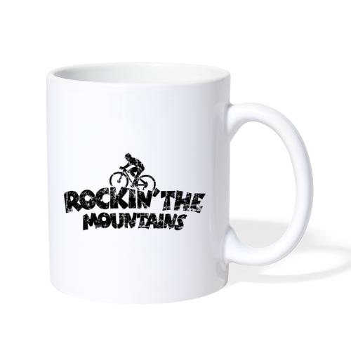 Rockin' the Mountains Mountainbike (Vintage Black) - Coffee/Tea Mug