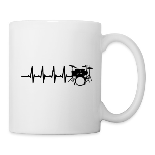 Drums Heartbeat Funny drummer - Coffee/Tea Mug